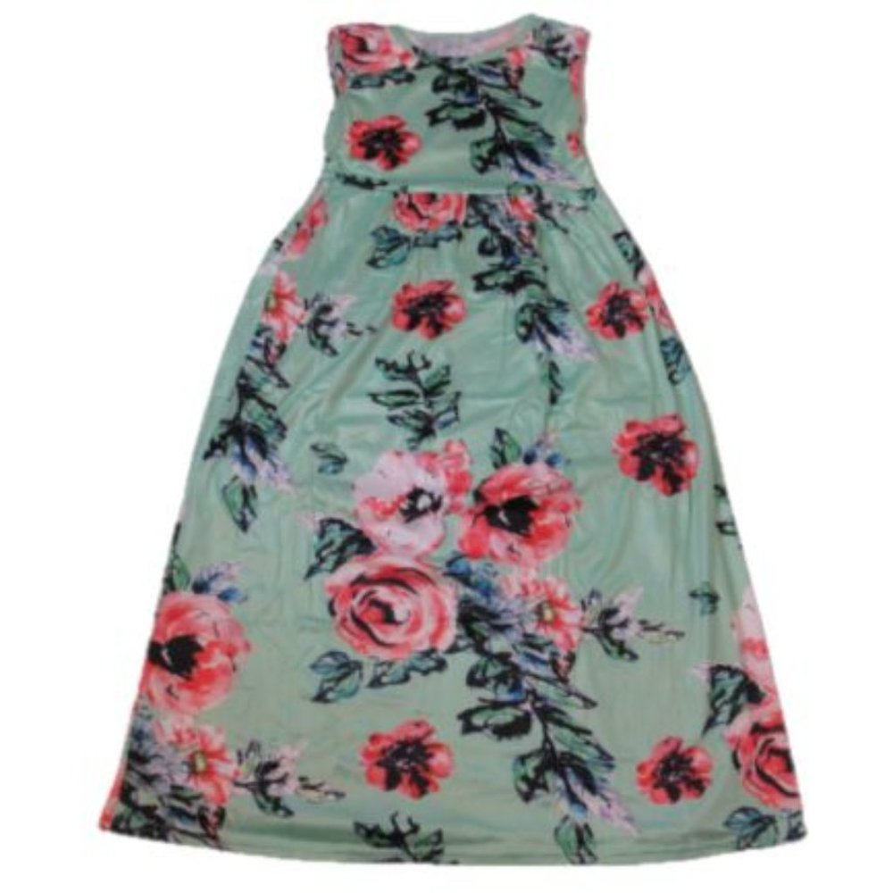 Women's Floral Sleeveless Dress 5-6T